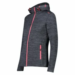 Fleecejacke aus Stretch-Performance mit Kapuze><noscript><img width=