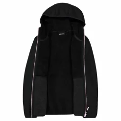 Fleecejacke für Mädchen in Knit Tech Melange mit Kapuze><noscript><img width=