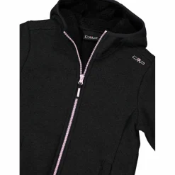 Fleecejacke für Mädchen in Knit Tech Melange mit Kapuze><noscript><img width=