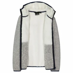 Fleecejacke für Mädchen in Knit Tech Melange mit Kapuze><noscript><img width=