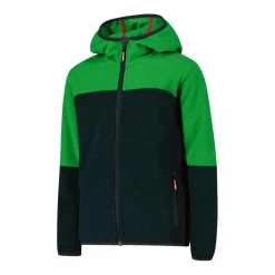 Fleeceshirt mit Reißverschluss für Jungen aus Knit Tech mit Kapuze><noscript><img width=