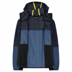 Fleeceshirt mit Reißverschluss für Jungen aus Knit Tech mit Kapuze><noscript><img width=