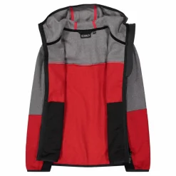Fleeceshirt mit Reißverschluss für Jungen aus Knit Tech mit Kapuze><noscript><img width=
