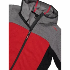 Fleeceshirt mit Reißverschluss für Jungen aus Knit Tech mit Kapuze><noscript><img width=