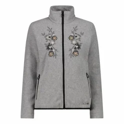 Fleece-Sweatshirt für Damen aus Arctic Fleece Melange mit Blumendruck><noscript><img width=