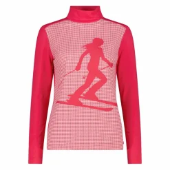 Gedruckter Stehkragenpullover aus Softech für Damen>CMP Hot