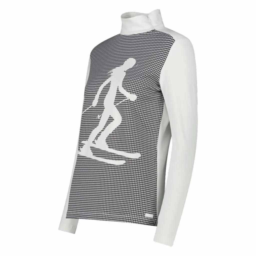 Gedruckter Stehkragenpullover aus Softech für Damen>CMP Hot