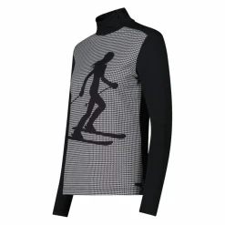 Gedruckter Stehkragenpullover aus Softech für Damen><noscript><img width=