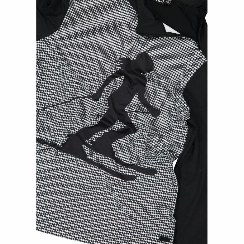 Gedruckter Stehkragenpullover aus Softech für Damen>CMP Hot