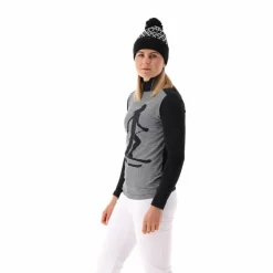 Gedruckter Stehkragenpullover aus Softech für Damen><noscript><img width=