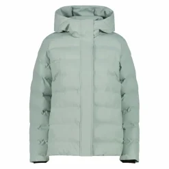 Gepolsterte Daunenjacke für Damen mit Kapuze><noscript><img width=
