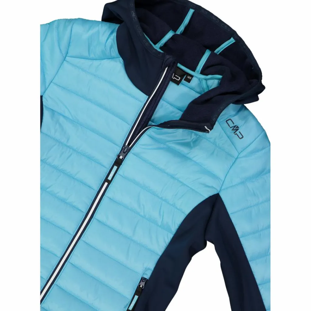 Gepolsterte Hybridjacke für Mädchen mit Kapuze>CMP Outlet