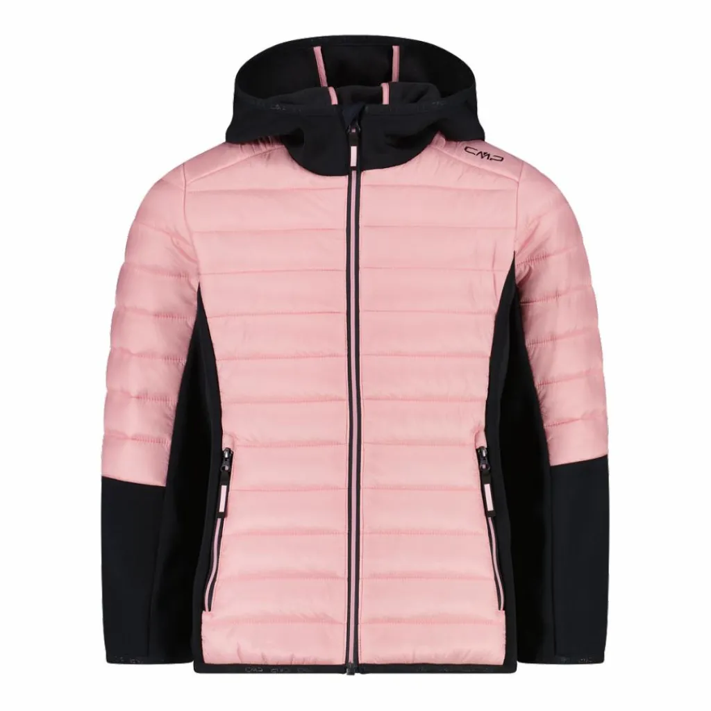 Gepolsterte Hybridjacke für Mädchen mit Kapuze>CMP Outlet