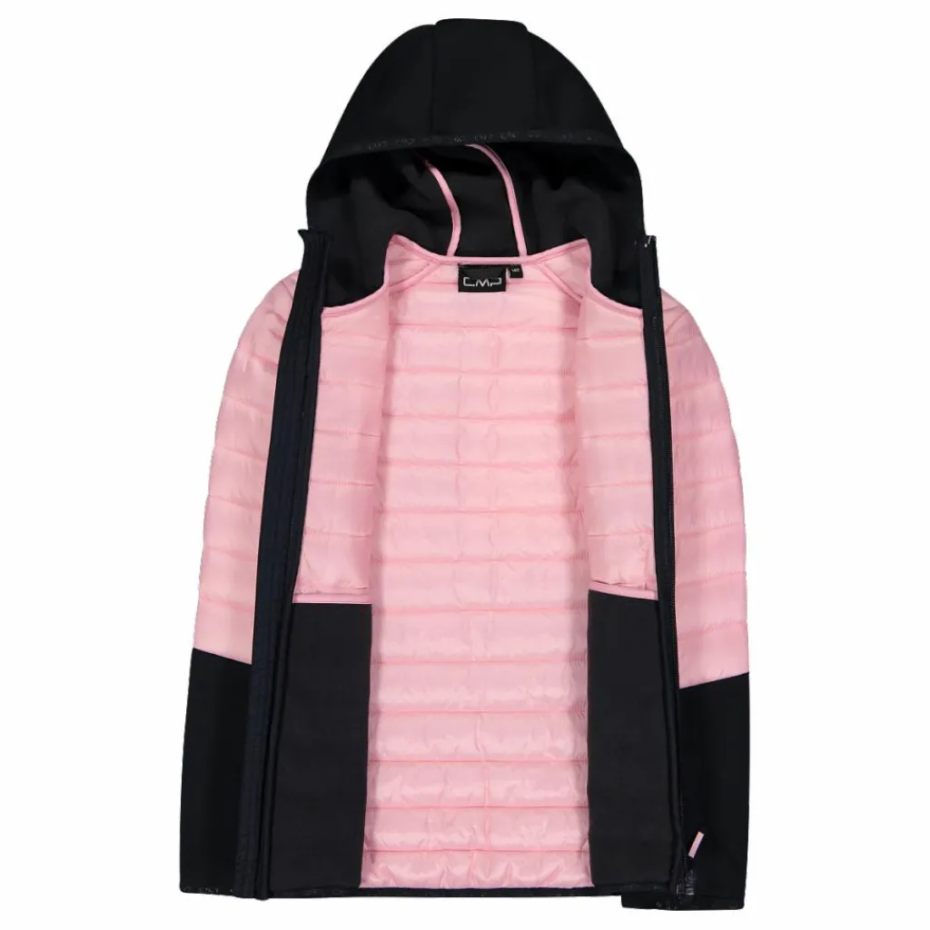 Gepolsterte Hybridjacke für Mädchen mit Kapuze>CMP Outlet
