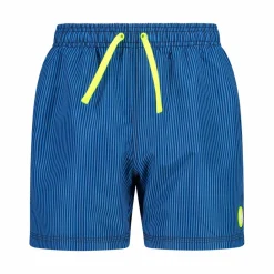 Gestreifte Badeshorts><noscript><img width=