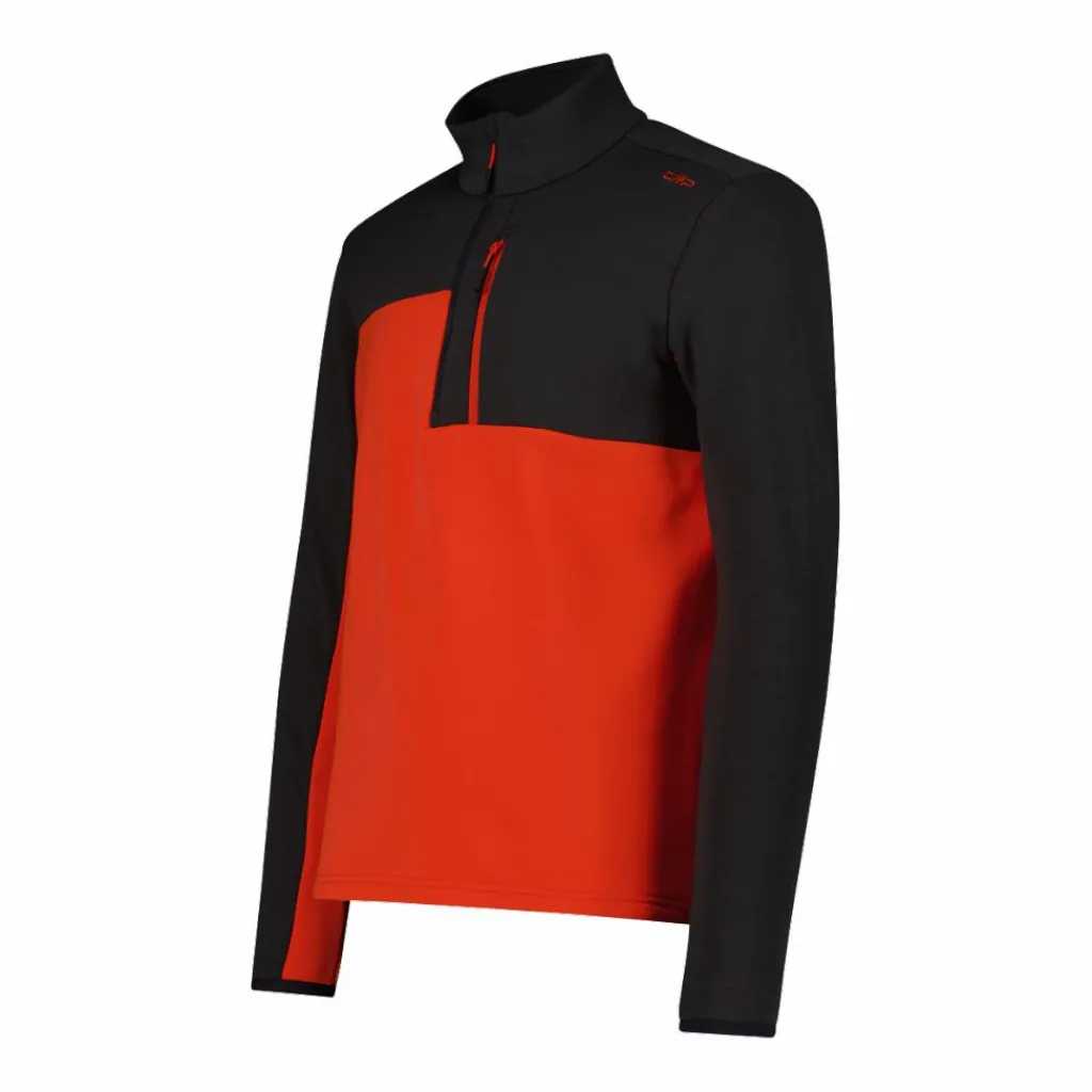 Half Zip Grid-Tech-Fleece für Herren mit Color Blocking>CMP Clearance