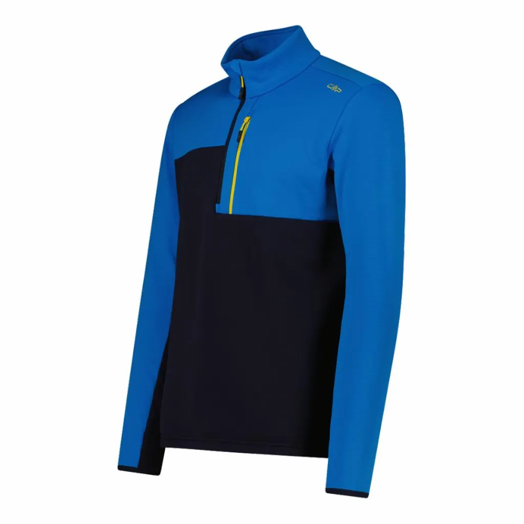 Half Zip Grid-Tech-Fleece für Herren mit Color Blocking>CMP Clearance