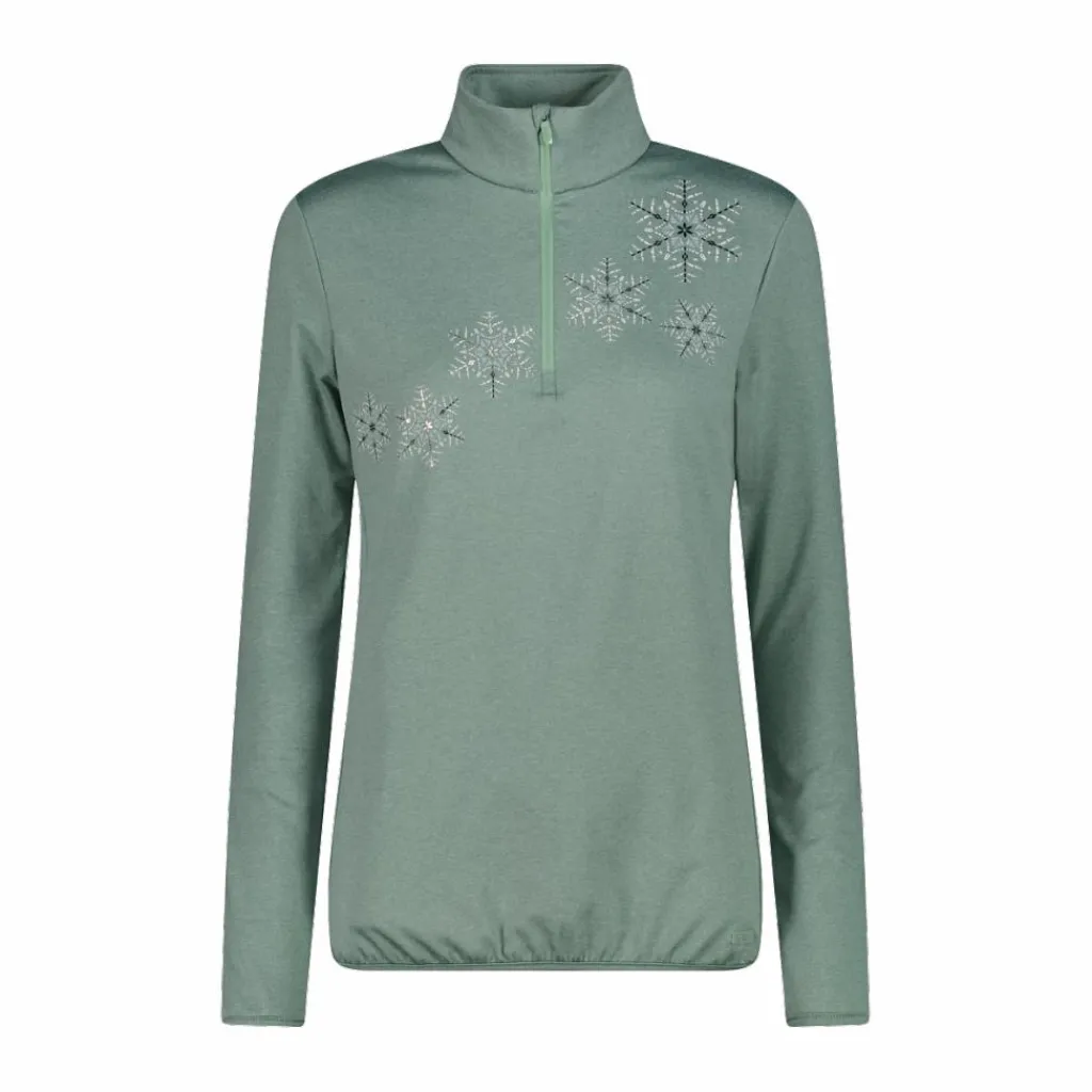 Half-Zip-Fleeceshirt aus Softech Melange für Damen>CMP Discount