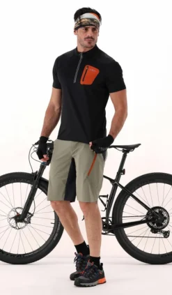 Herren Freebike-Hose mit abnehmbarem Mesh-Innenfutter und Sitzpolster><noscript><img width=