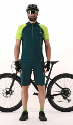 Herren Freebike-Hose mit abnehmbarem Mesh-Innenfutter und Sitzpolster><noscript><img width=