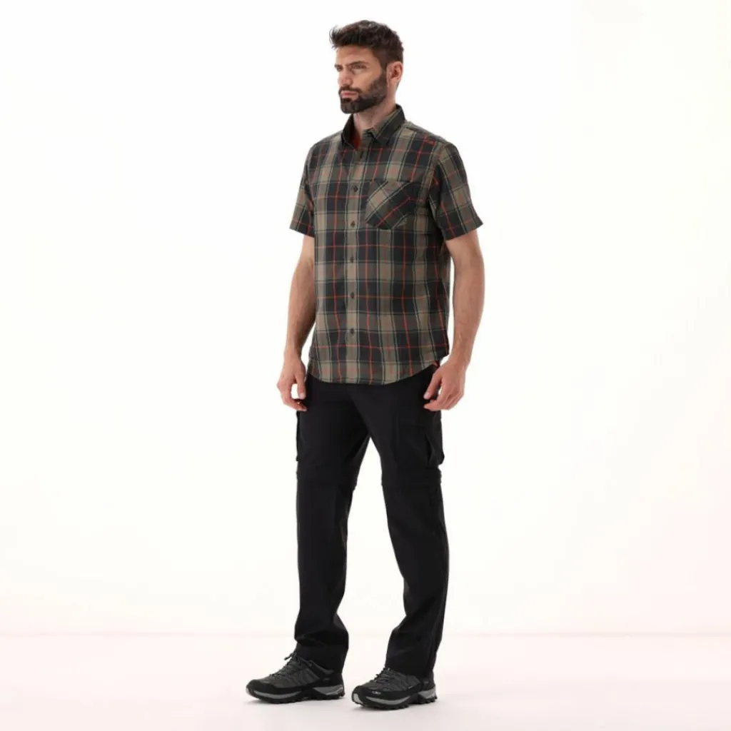 Herren Kurzarm-Hemd mit Karomuster>CMP New