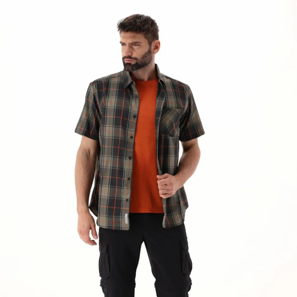 Herren Kurzarm-Hemd mit Karomuster>CMP New