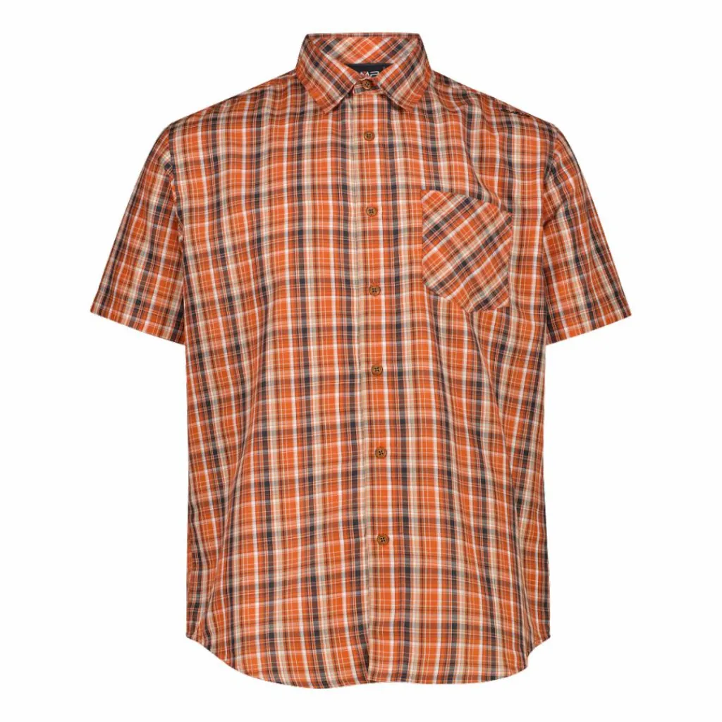Herren Kurzarm-Hemd mit Karomuster>CMP New