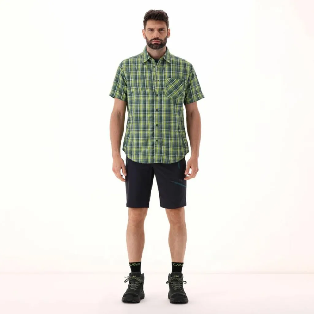 Herren Kurzarm-Hemd mit Karomuster>CMP New