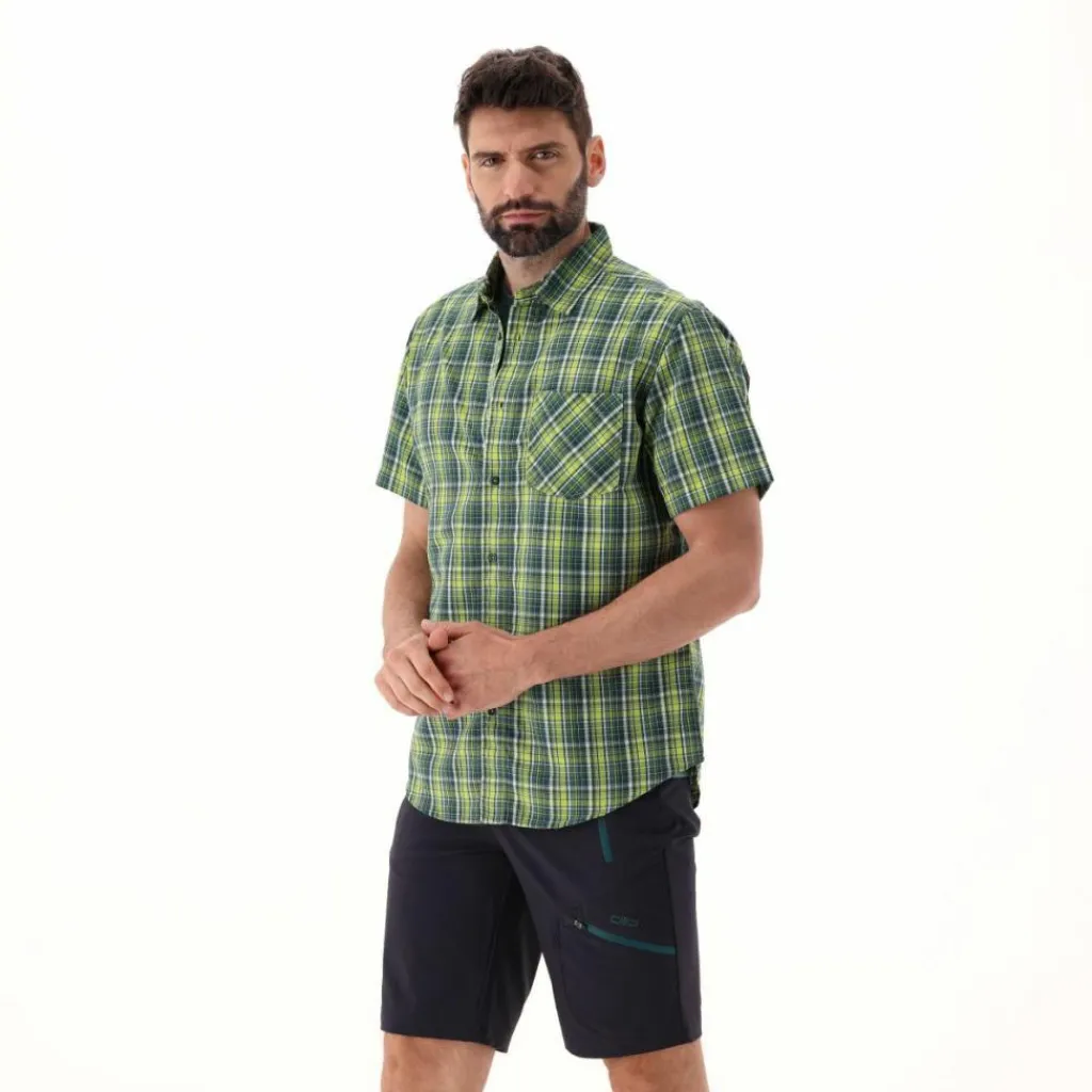 Herren Kurzarm-Hemd mit Karomuster>CMP New