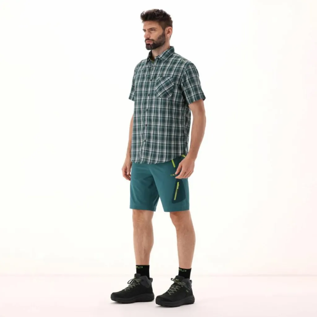 Herren Kurzarm-Hemd mit Karomuster>CMP New