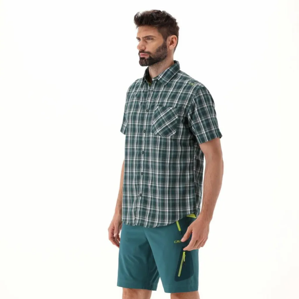 Herren Kurzarm-Hemd mit Karomuster>CMP New