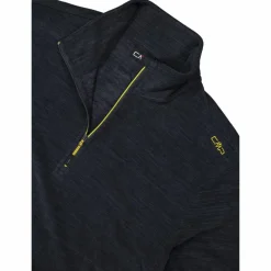 Herren Melange Arctic Fleece Rollkragenjacke mit halbem Reißverschluss><noscript><img width=