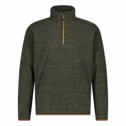 Herren Melange Arctic Fleece Rollkragenjacke mit halbem Reißverschluss><noscript><img width=