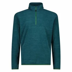 Herren Melange Arctic Fleece Rollkragenjacke mit halbem Reißverschluss><noscript><img width=