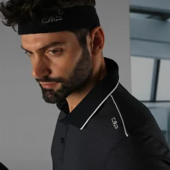 Herren Polohemd aus stretch polyester und Modal><noscript><img width=