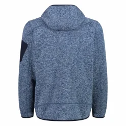 Herren schweres Fleecejacke Knit-Tech in melierter Optik mit Kapuze><noscript><img width=