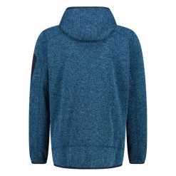 Herren schweres Fleecejacke Knit-Tech in melierter Optik mit Kapuze><noscript><img width=