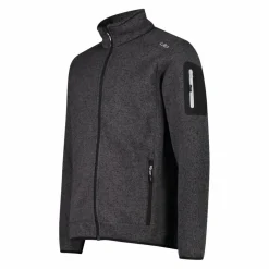 Herren schweres Fleecejacke Knit-Tech Meliert><noscript><img width=