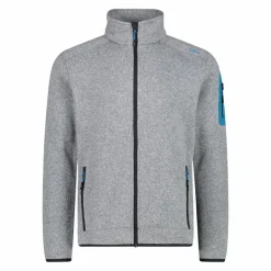 Herren schweres Fleecejacke Knit-Tech Meliert><noscript><img width=