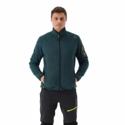 Herren schweres Fleecejacke Knit-Tech Meliert><noscript><img width=