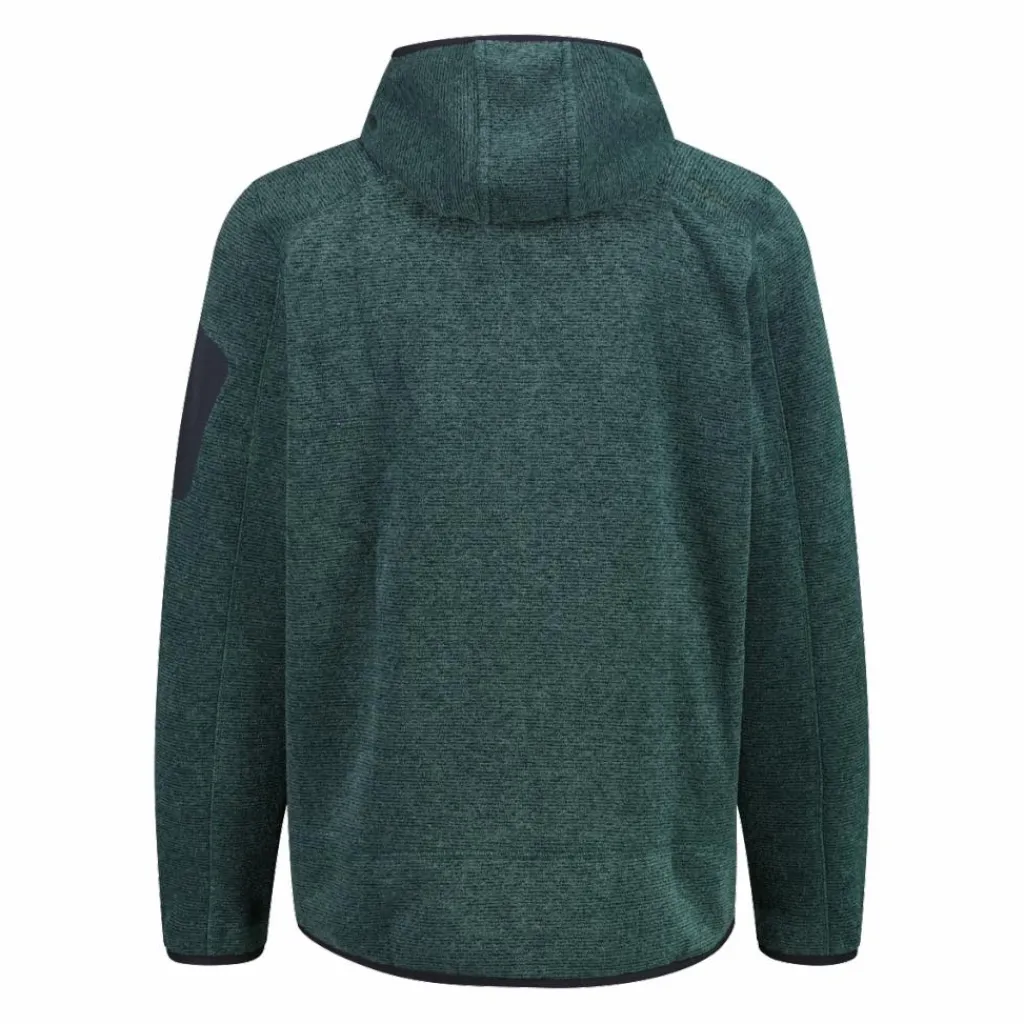 Herren schweres Fleecejacke Knit-Tech in melierter Optik mit Kapuze>CMP Clearance