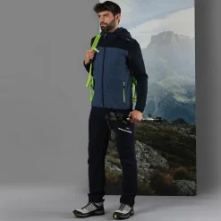 Herren 4-Wege-Stretch-Wanderhose mit Zip-Off-Funktion><noscript><img width=