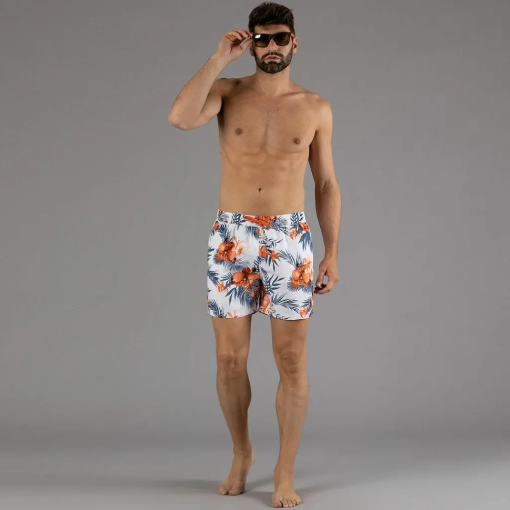 Herren-Boxer-Badeanzug mit tropische Fantasie>CMP Hot