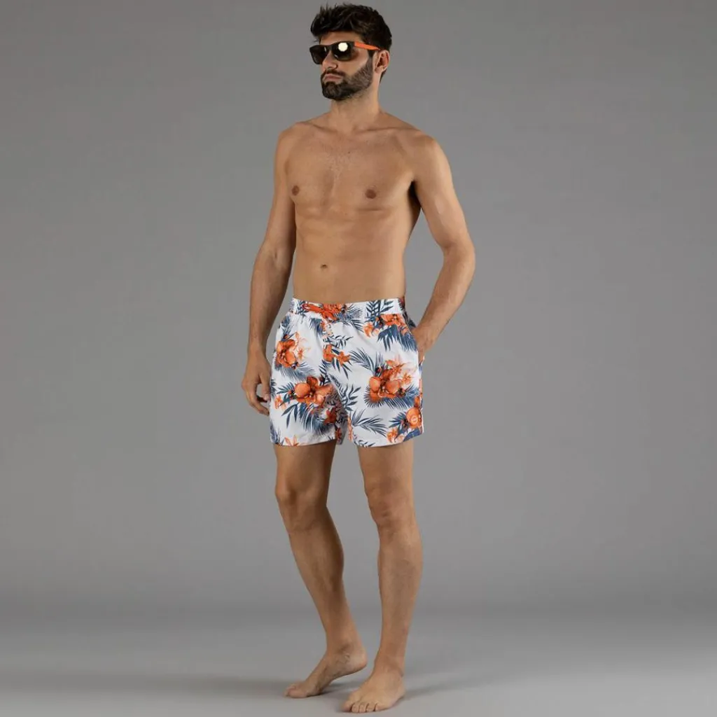 Herren-Boxer-Badeanzug mit tropische Fantasie>CMP Hot