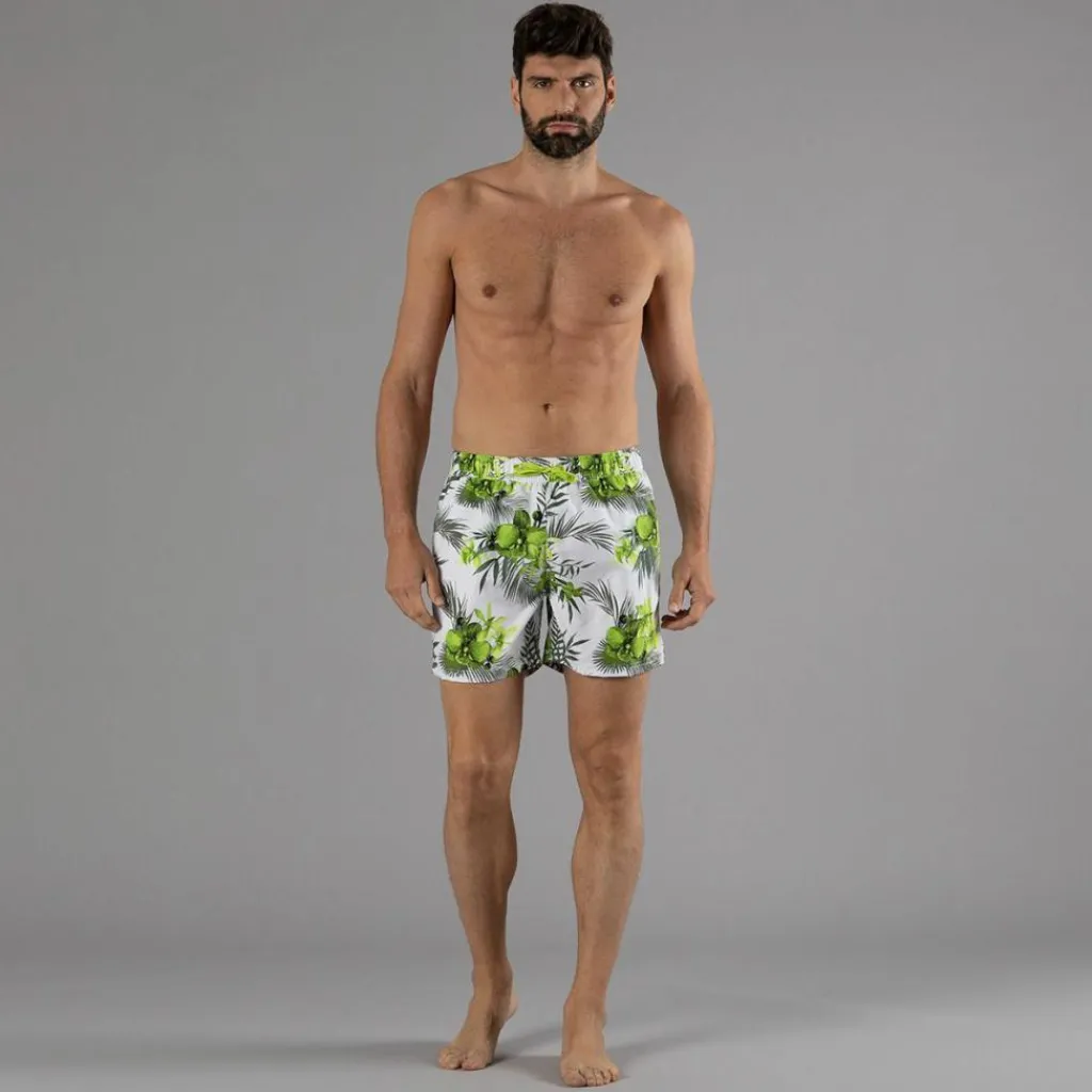 Herren-Boxer-Badeanzug mit tropische Fantasie>CMP Hot