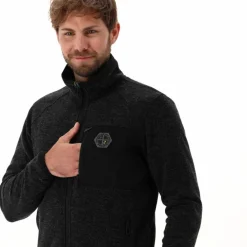 Herren-Fleecejacke aus Knit Tech Melange><noscript><img width=