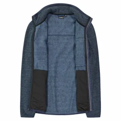 Herren-Fleecejacke aus Knit Tech Melange><noscript><img width=