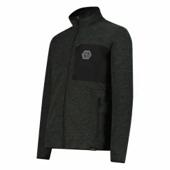 Herren-Fleecejacke aus Knit Tech Melange><noscript><img width=