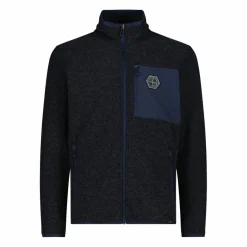 Herren-Fleecejacke aus Knit Tech Melange><noscript><img width=