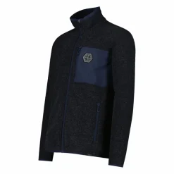 Herren-Fleecejacke aus Knit Tech Melange><noscript><img width=